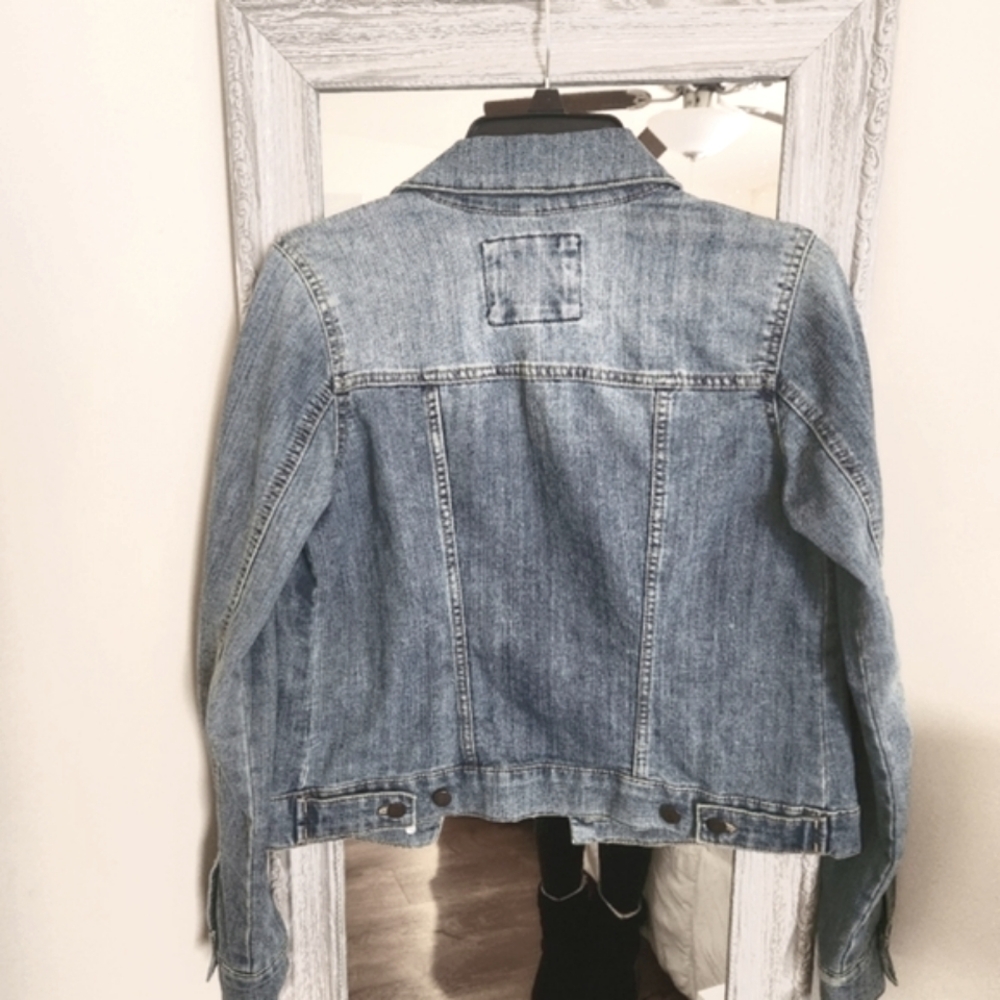 SALE ! Womens Blue Denim Jacket (S) - Picture 2 of 3